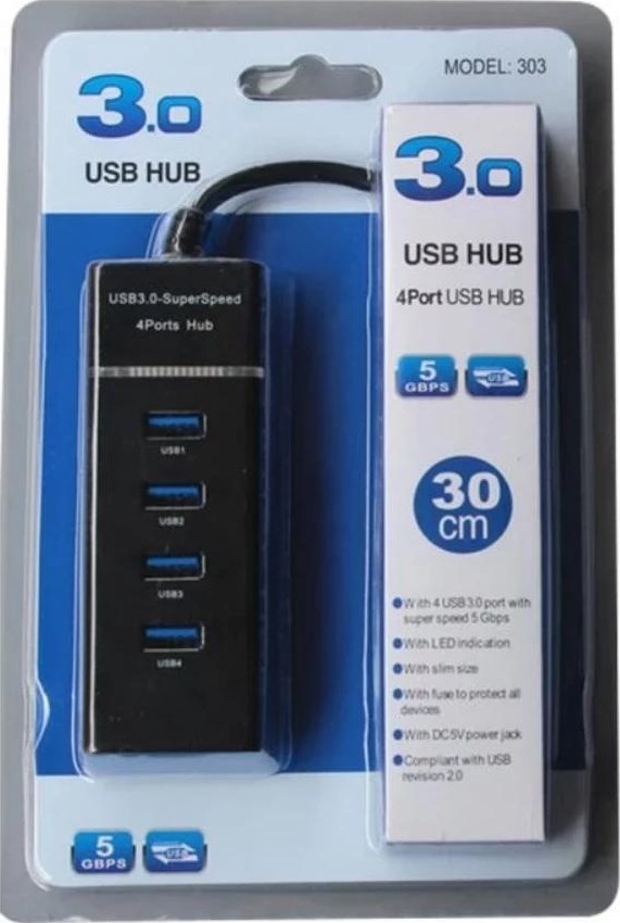 4-PORT 3.0 USB HUB