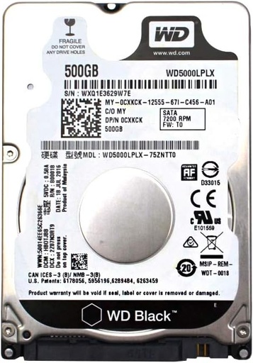 Western Digital 500GB SATA 2.5