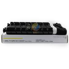 TONER CARTRIDGE GPR-55/C-EXV-51/NPG-71 400g jaune ( c5535i,c5550i,c5560i)